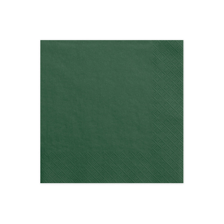 Dark Green Paper Napkins