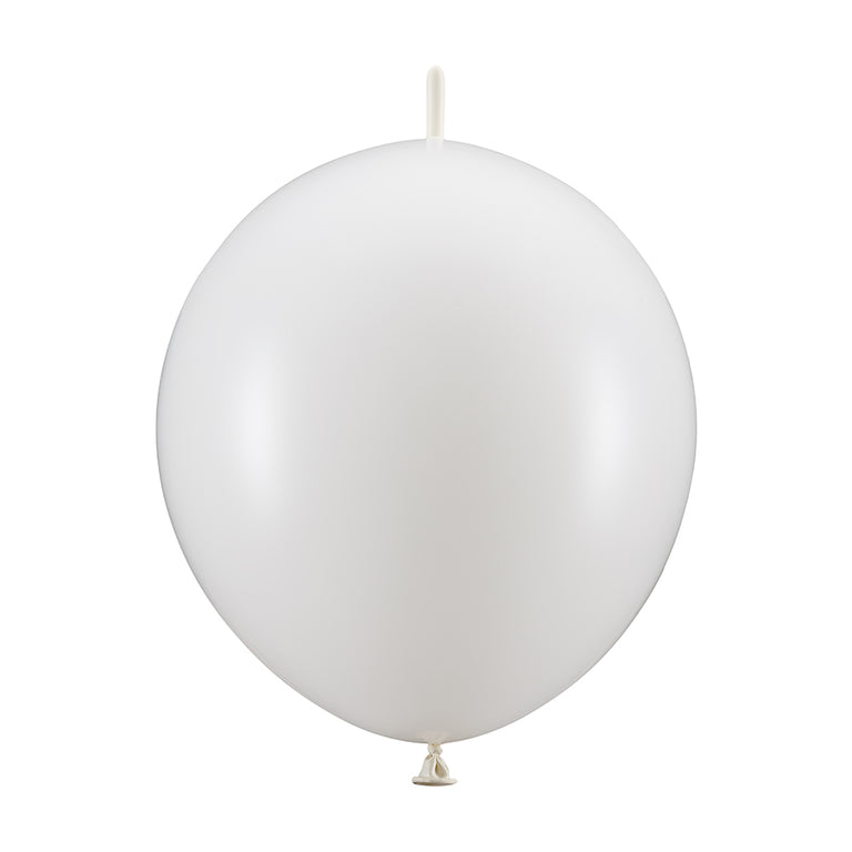 White Linking Latex Balloons