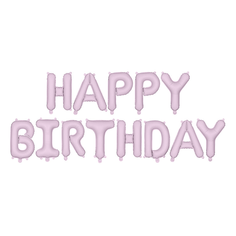 Purple Happy Birthday Foil Balloon