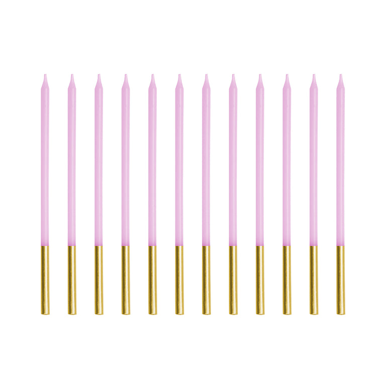Violet Skinny Candles