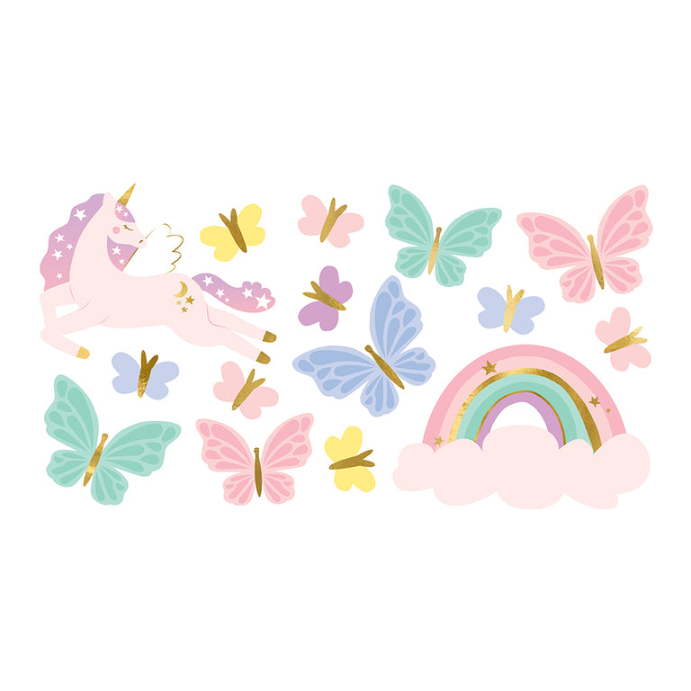Unicorn and Butterfly Tattoos