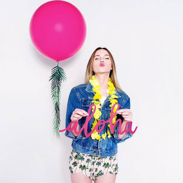 Extra Large Pastel Fuchsia Latex Balloon