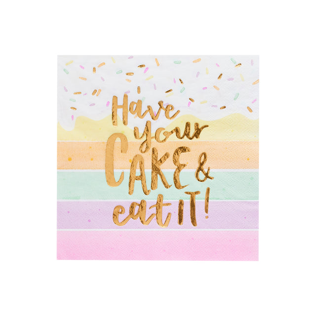 Have Your Cake and Eat It Pastel Napkins