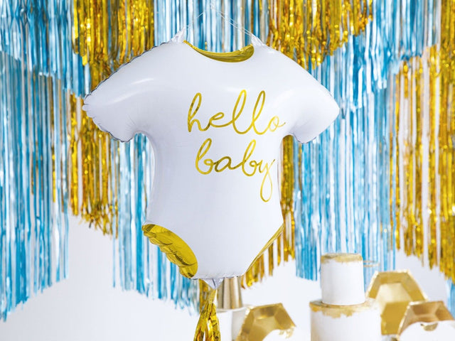 Hello Baby Onesie-Shaped Foil Balloon - Set of 1