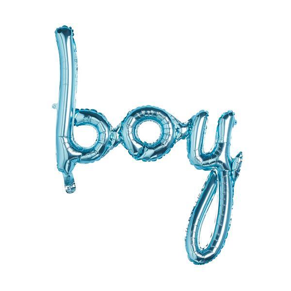 Blue Boy Foil Balloon - Set of 1