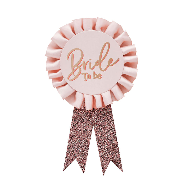 Blush Pink Bride To Be Badge