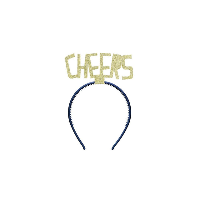 Cheers Gold Glitter Headband - Set of 1