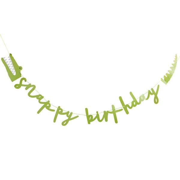 Green Snappy Birthday Garland