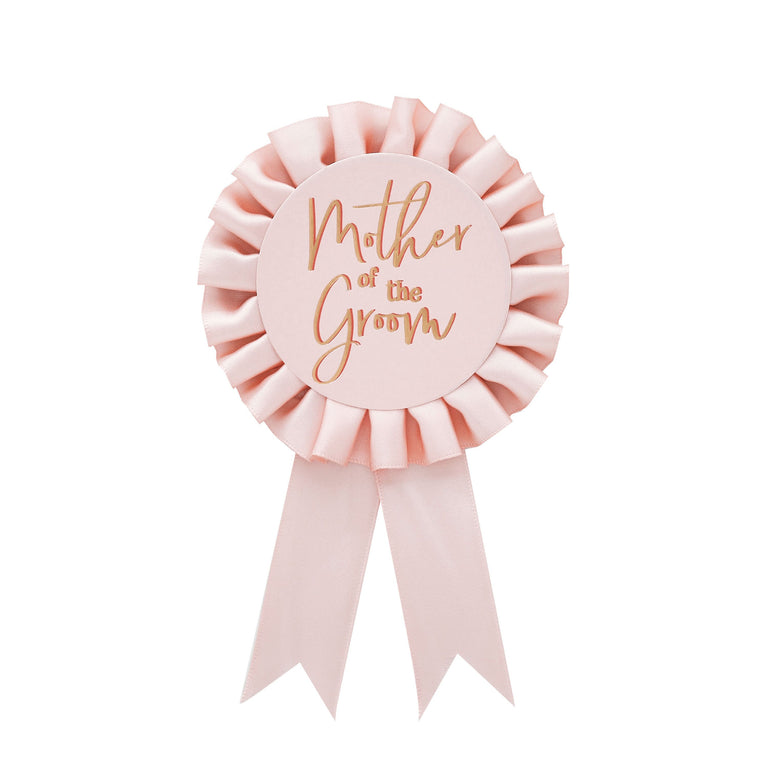 Blush Pink Mother of the Groom Badge - Set of 1