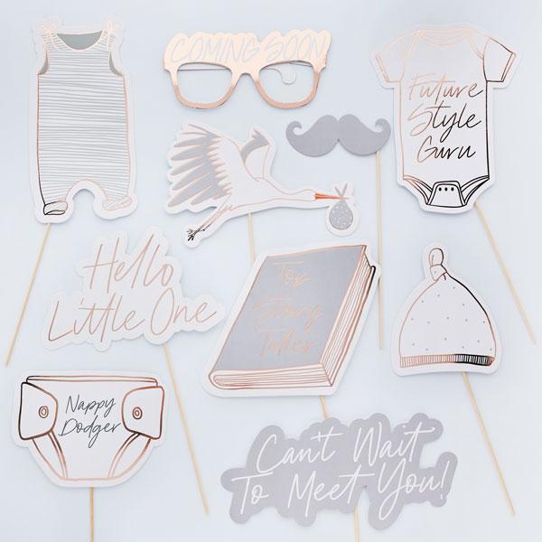 Hello Little One Photo Props - Set of 10