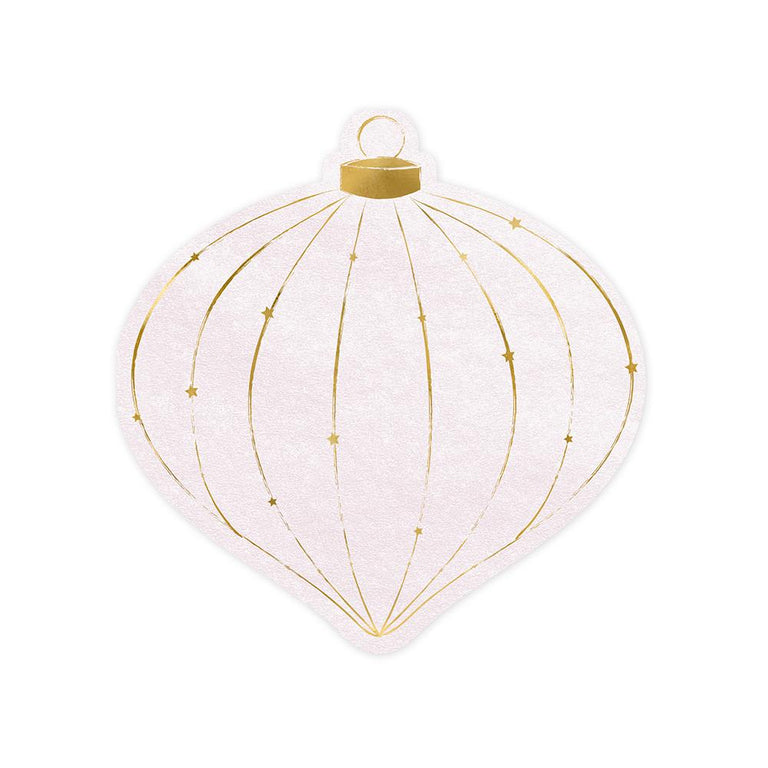 Light Pink Christmas Bauble Napkins