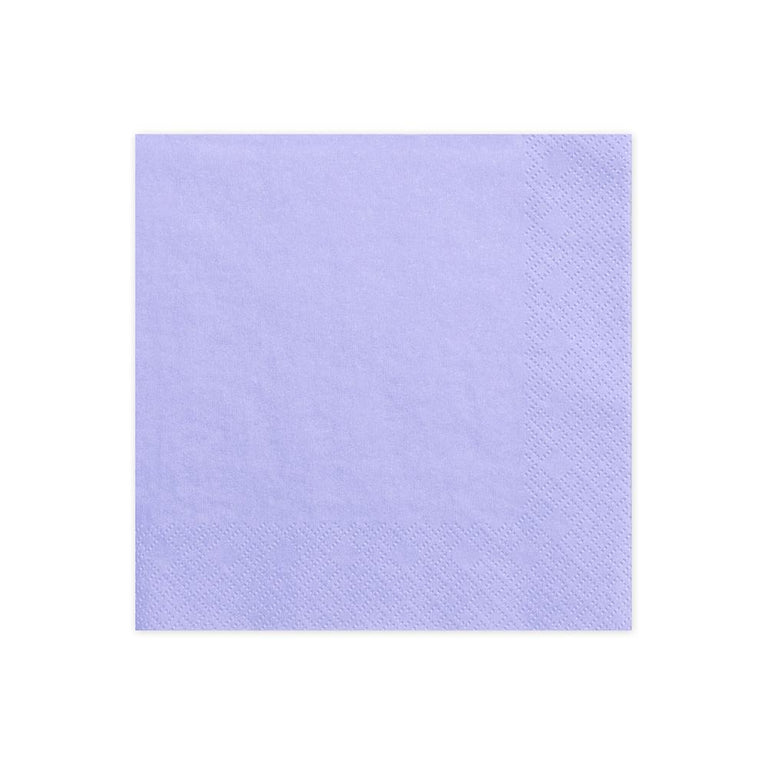 Lilac Standard Paper Napkins - Set of 20