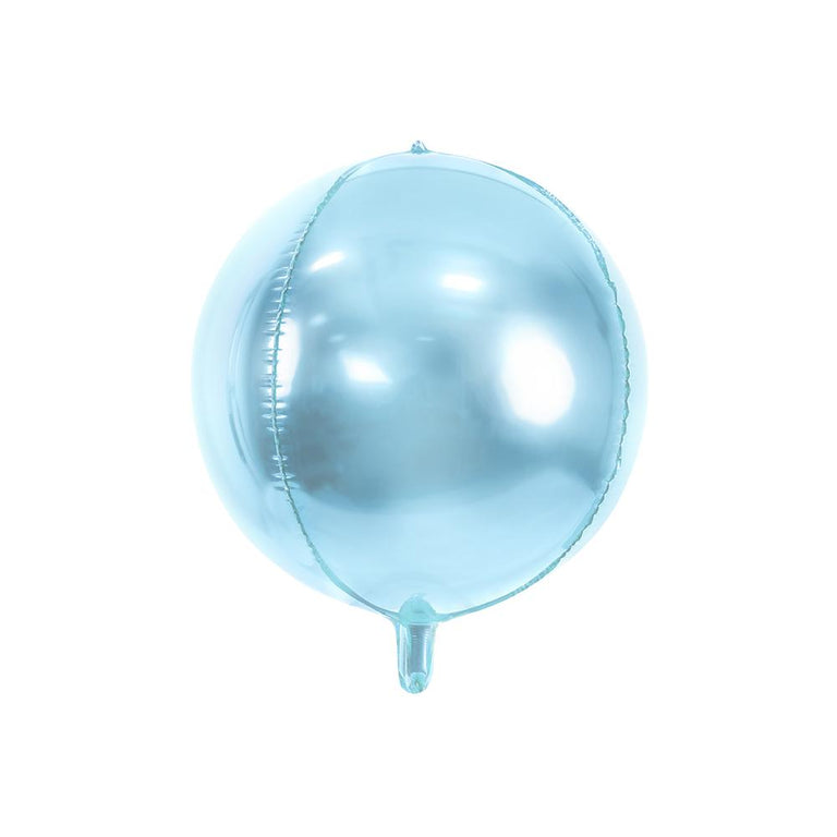 Metallic Sky Blue Foil Orb Balloon