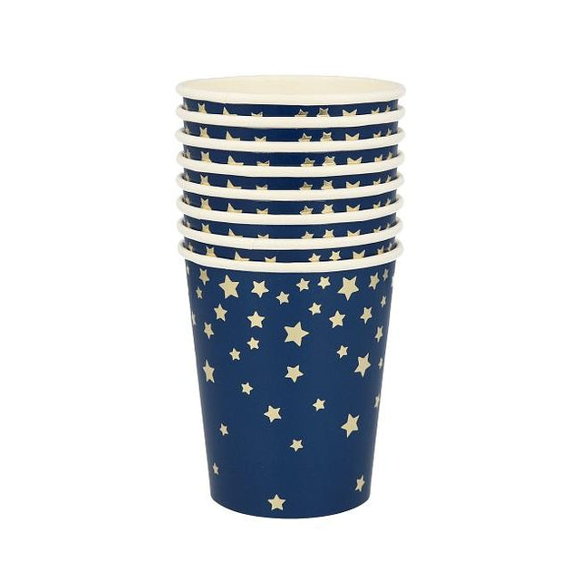 Royal Blue Star Cups - Set of 8