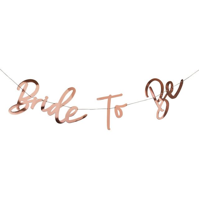 Rose Gold Bride to Be Banner