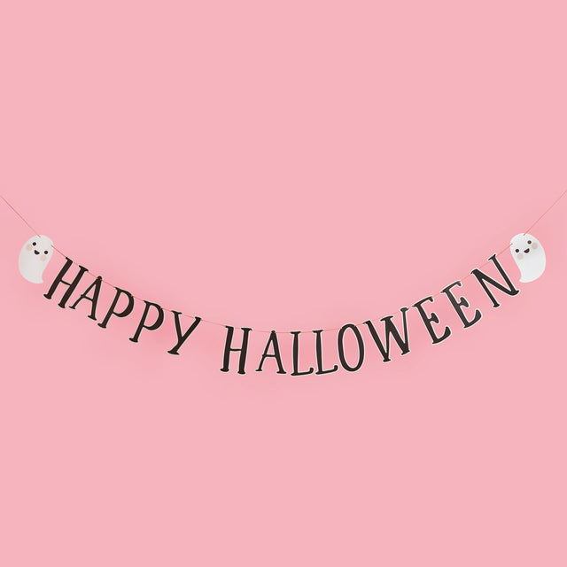 Happy Halloween Ghost Character Banner 2m