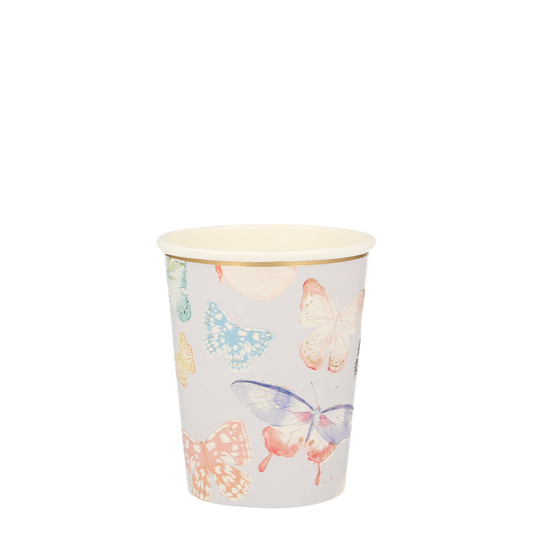 Butterfly Party Cups by Meri Meri - Set of 8
