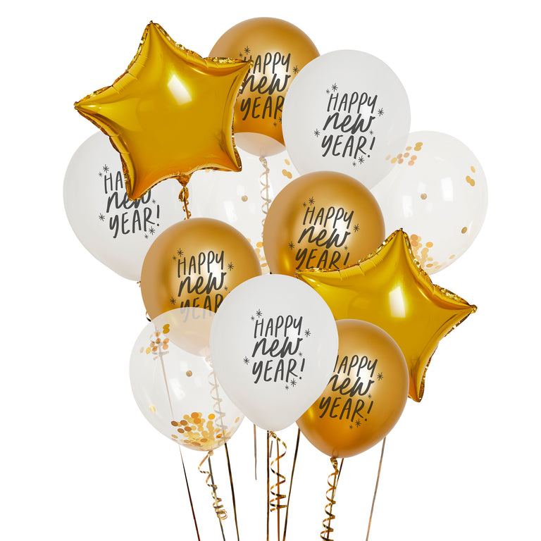 New Years Balloon Bundle - Set of 12