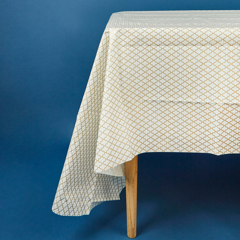 Gold Disposable Tablecloth