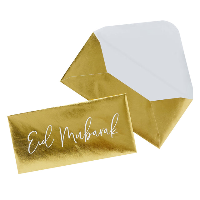 Gold Eid Money Envelopes - Set of 5