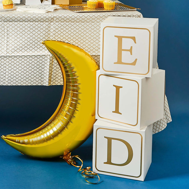 Large Gold Eid Blocks