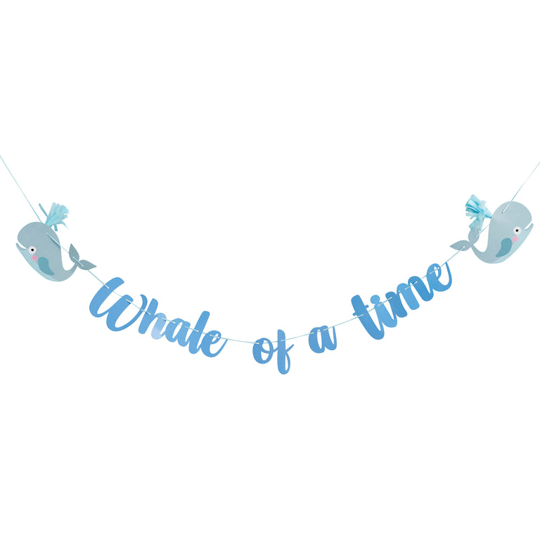 Whale of a Time Tassel Card Banner 2m