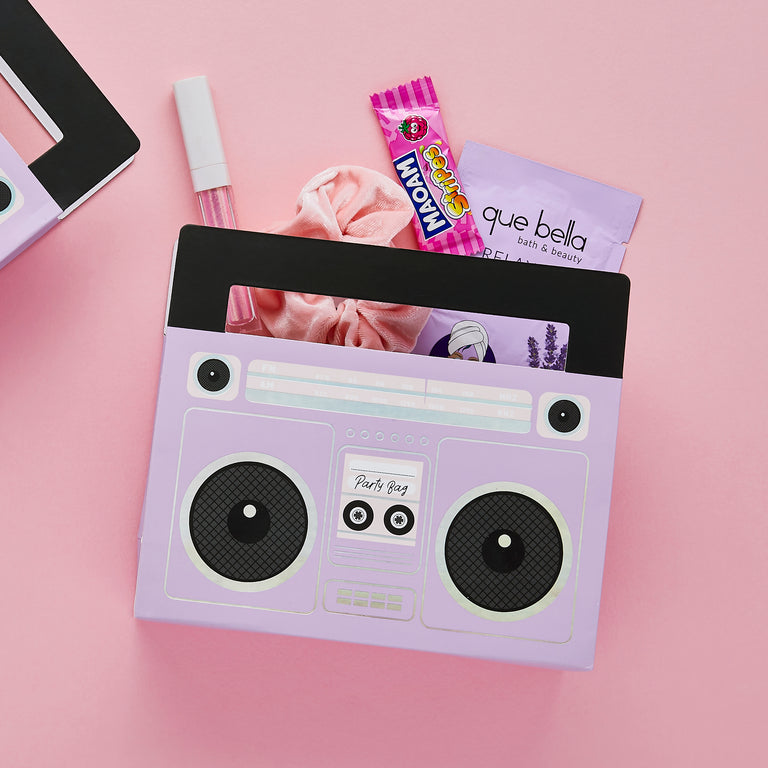 Boombox Card Party Bags - Set of 5
