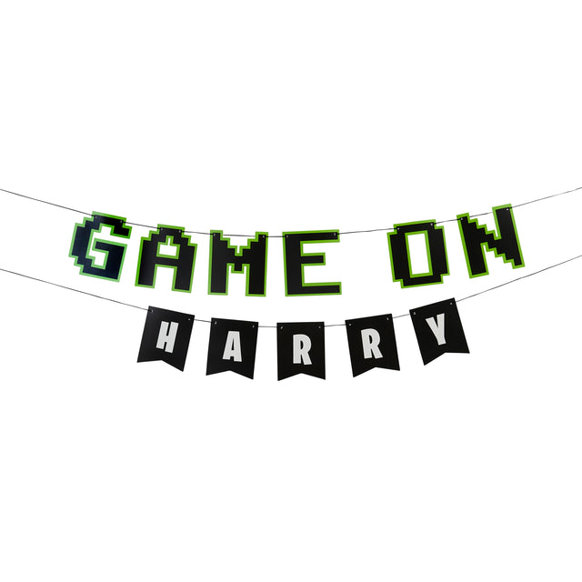 Black and Green Game on Customisable Banner 2m