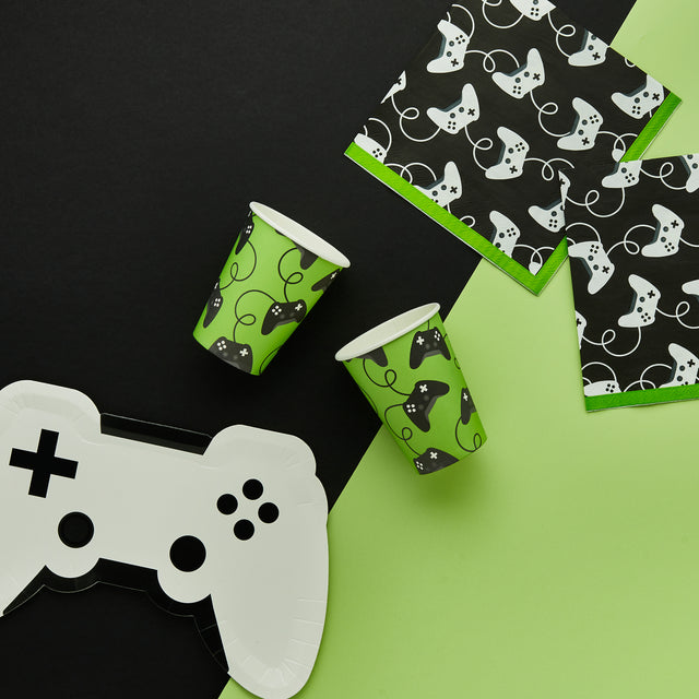 Game Controller Paper Cups - Set of 8