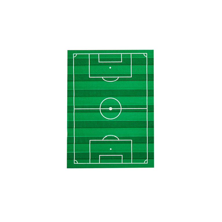 Football Pitch Paper Napkins - Set of 16