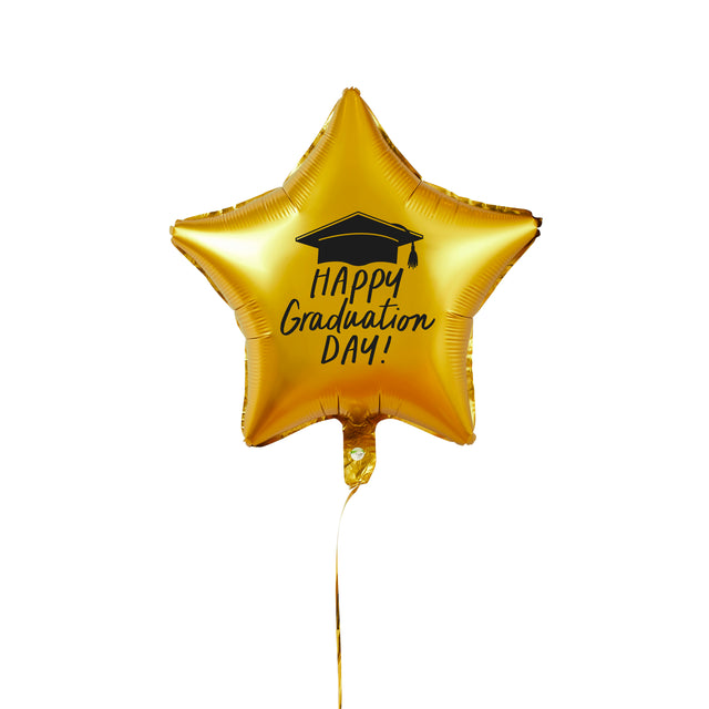 Happy Graduation Day Gold Foil Balloon