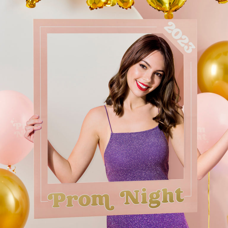 Pink and Gold Prom Photo Customisable Frame