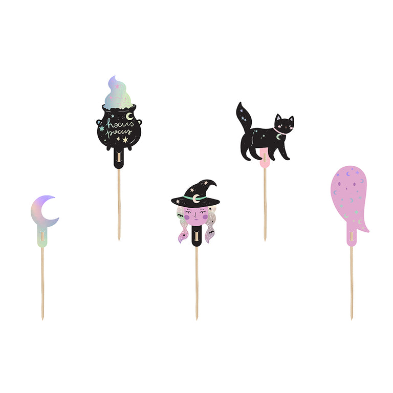 Halloween Cupcake Toppers - Set of 6