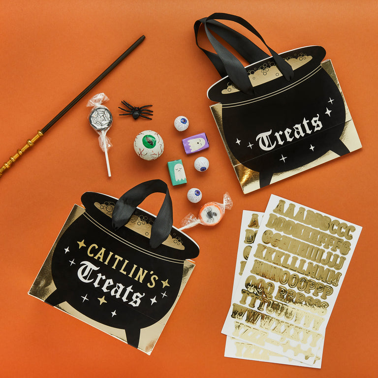 Cauldron Customisable Party Bags - Set of 4