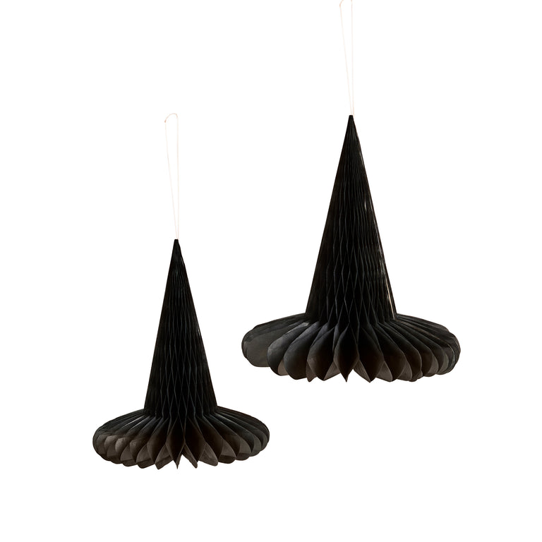 Black Witch Hat Honeycombs - Set of 2