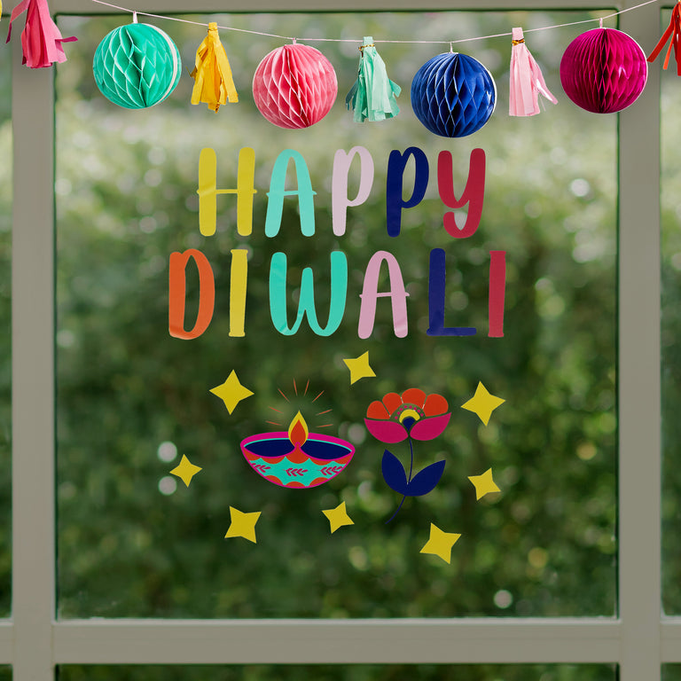 Diwali Window Clings - Set of 2
