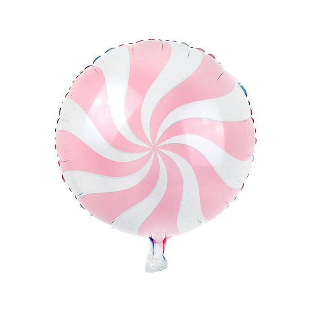 Round Pastel Pink & Blue Lollipop Foil Balloon - Set of 2