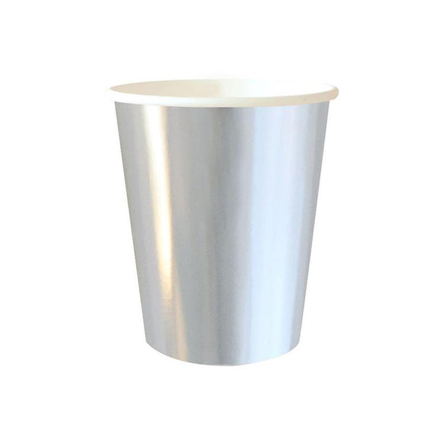 Silver Standard Paper Cups - Set of 8